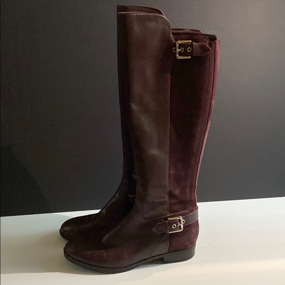Marc Fisher Brown leather & suede boots